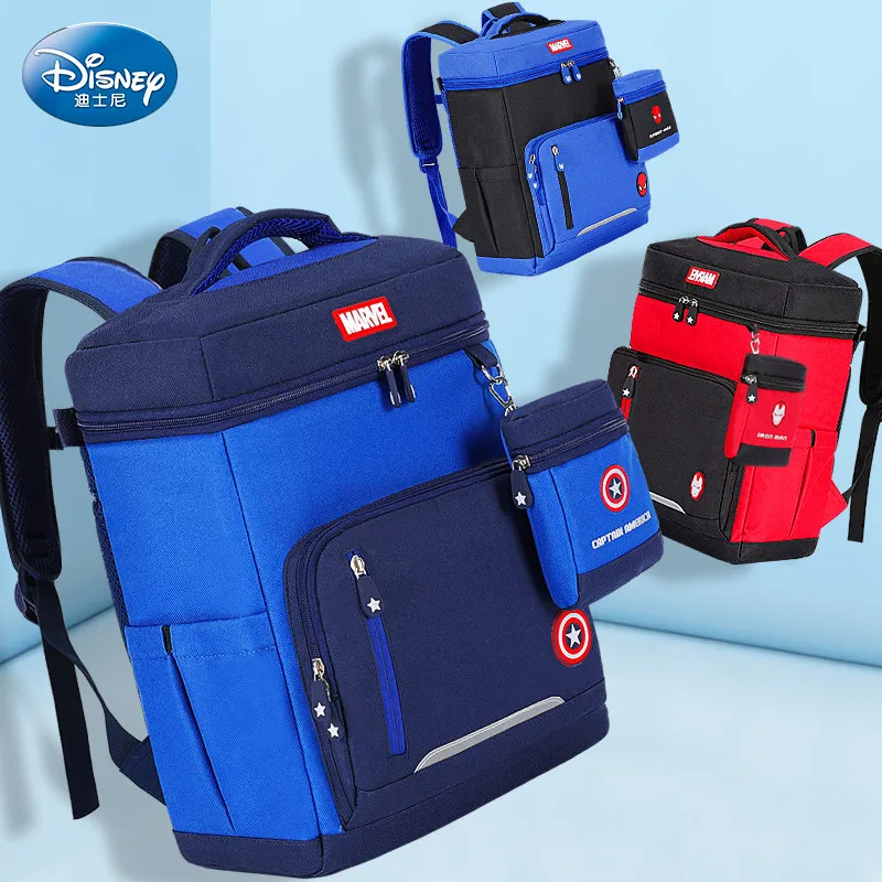 Детский Школьный рюкзак Disney Marvel, для мальчиков и девочек начальной школы, 1, 2, 3 и 4 классов, легкий
