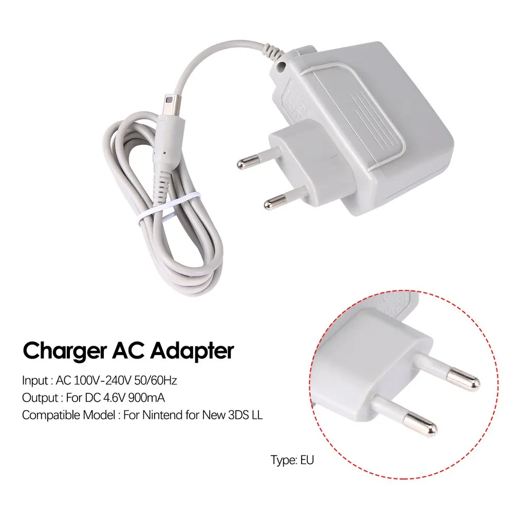 

EU Plug Charger AC Adapter for Nintendo 100V-240V Power Adapter for Nintendo for New 3DS XL LL for XL 2DS 3DS DS DSI