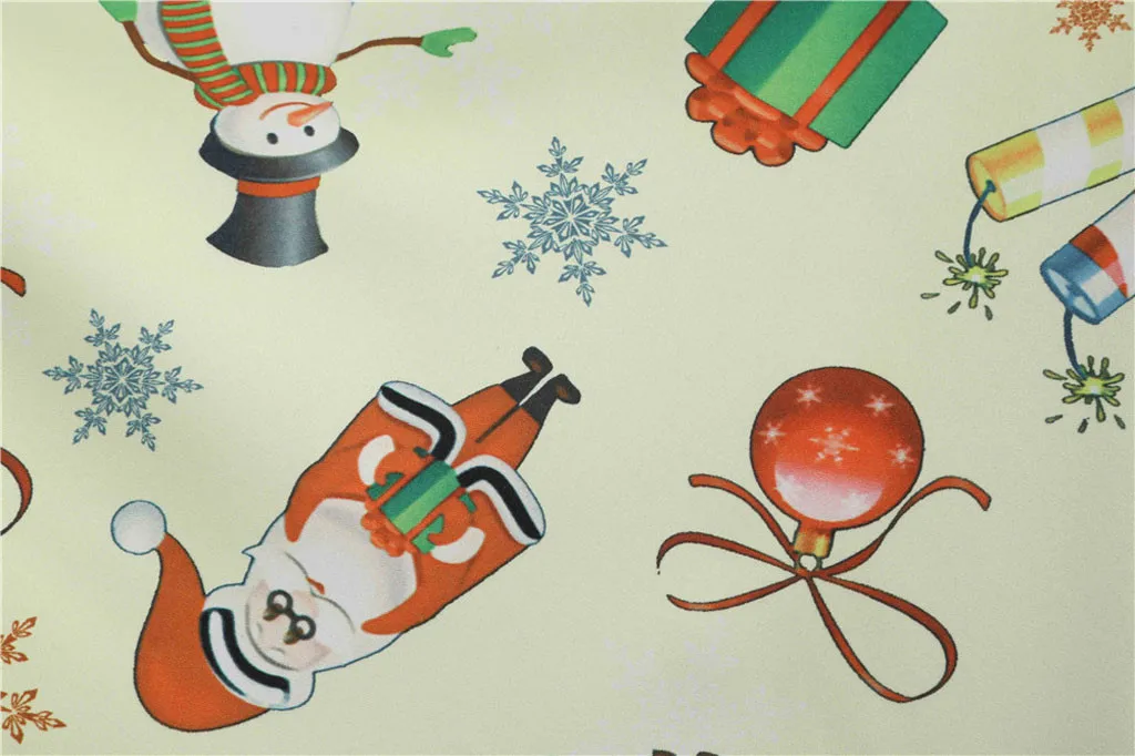 Изысканные женские платья винтажная Рождественская одежда с коротким рукавом