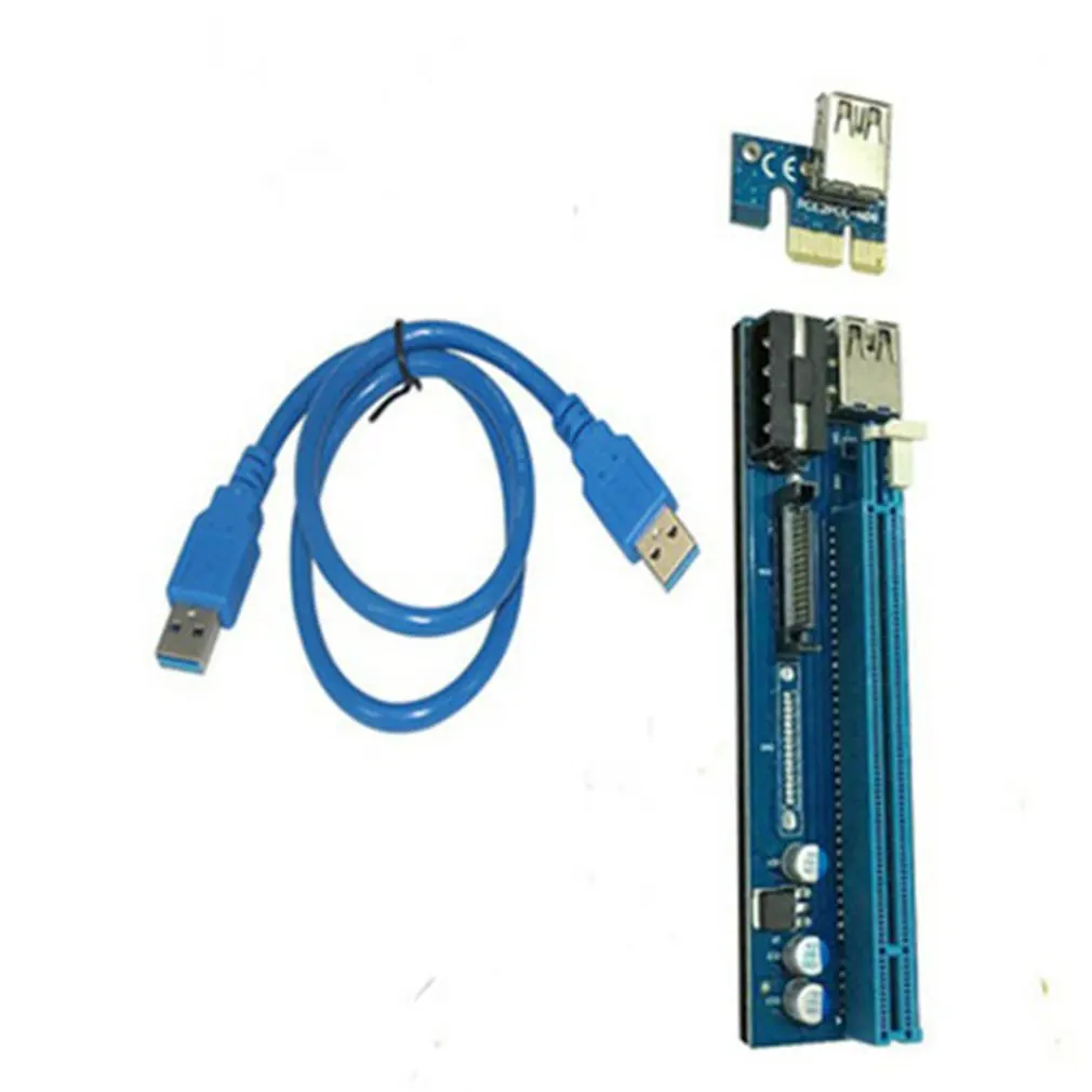 

PE503 Mining Cable Appropriative Adapter Card Transfer Line 4PIN+SATA With Motherboard For Win7/8/10 1X To 16X