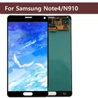 ЖК-дисплей для Samsung Galaxy Note 4Note4N910N910AN910FN910H, сенсорный экран с дигитайзером в сборе, протестированный