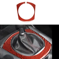 red carbon fiber sticker central control gear shift panel frame cover trim for mazda mx 5 miata roadster 2016 mx5 nd