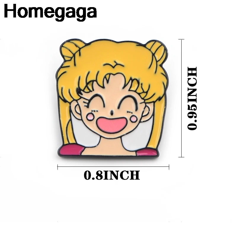 Homegaga цинковый сплав галстук мультфильм милые булавки броши для рюкзака одежды
