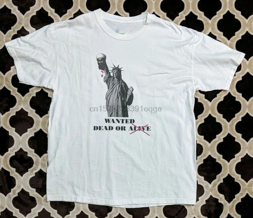 Начале 2000s бен Ладеном Статуя Свободы разыскивается или жив Футболка XL хлопковая