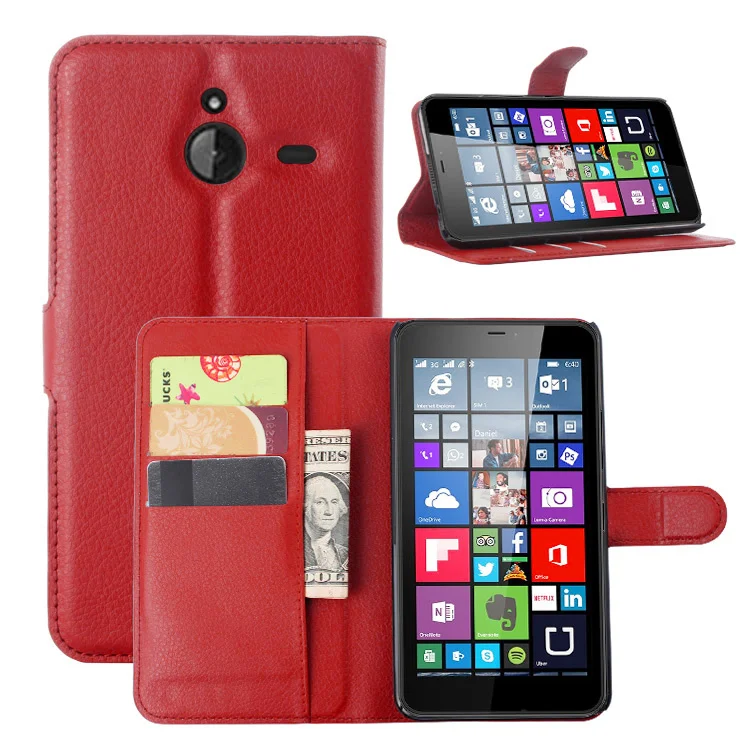 Чехол-книжка для Nokia Microsoft Lumia 640 XL 640XL кожаный с подставкой | Мобильные телефоны и