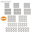 Зажимы для шлангов из нержавеющей стали, зажимы для шлангов 200 шт.