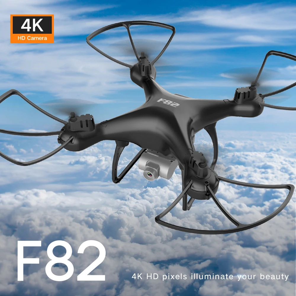 

Дрон F82, камера 4K/720P HD, wifi, fpv, 20 мин работы, складной