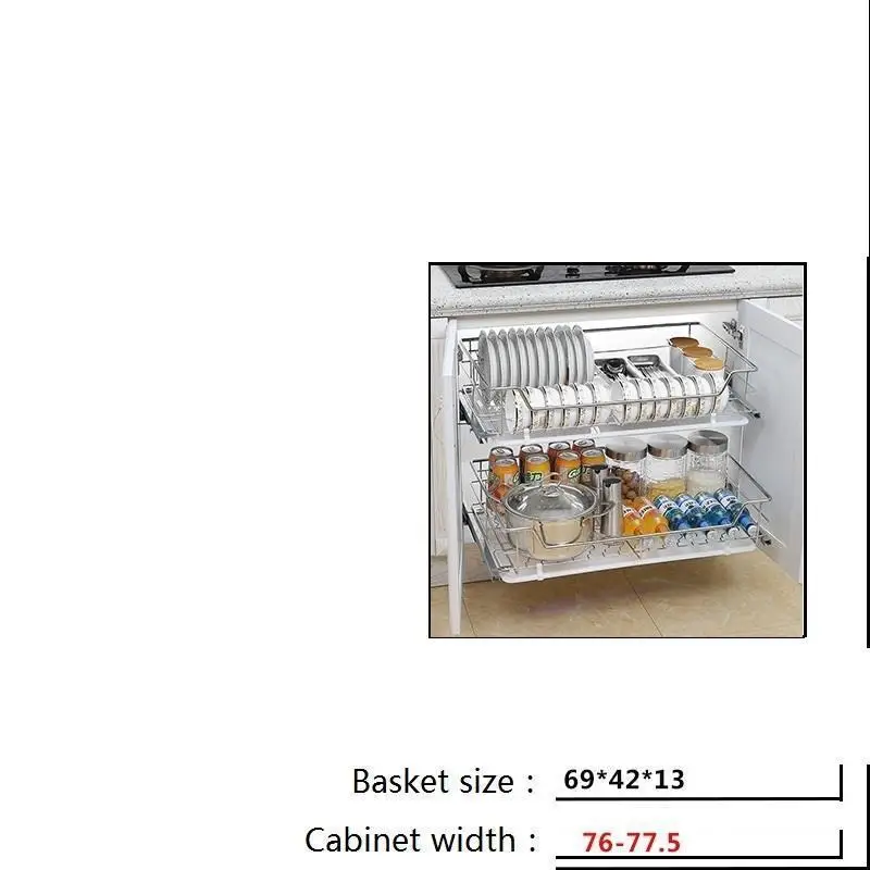 

And Storage Kuchnia Pantry Dish Rack Stainless Steel Cuisine Cozinha Cocina Kitchen Cabinet Cestas Para Organizar Basket