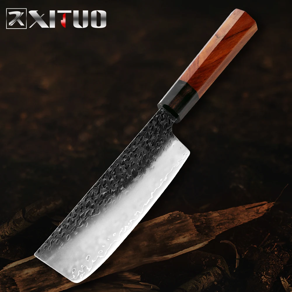 XITUO шеф повара Ножи трёхслойный композитный Сталь с антипригарным покрытием