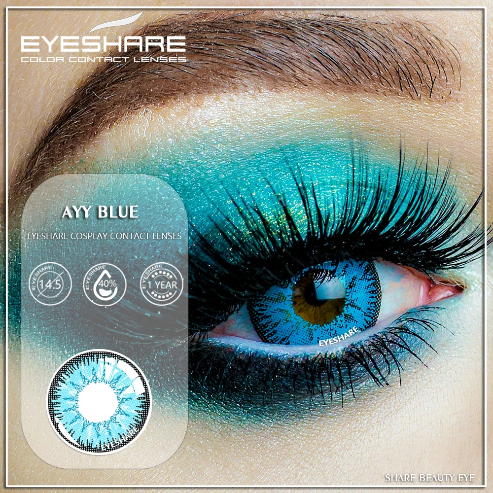 Цветные контактные линзы EYESHARE для косплея Хэллоуина макияжа Шаринган красоты