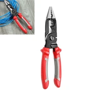 multifunctional electrician pliers long nose pliers wire cable cutter stripper terminal crimping hand tools