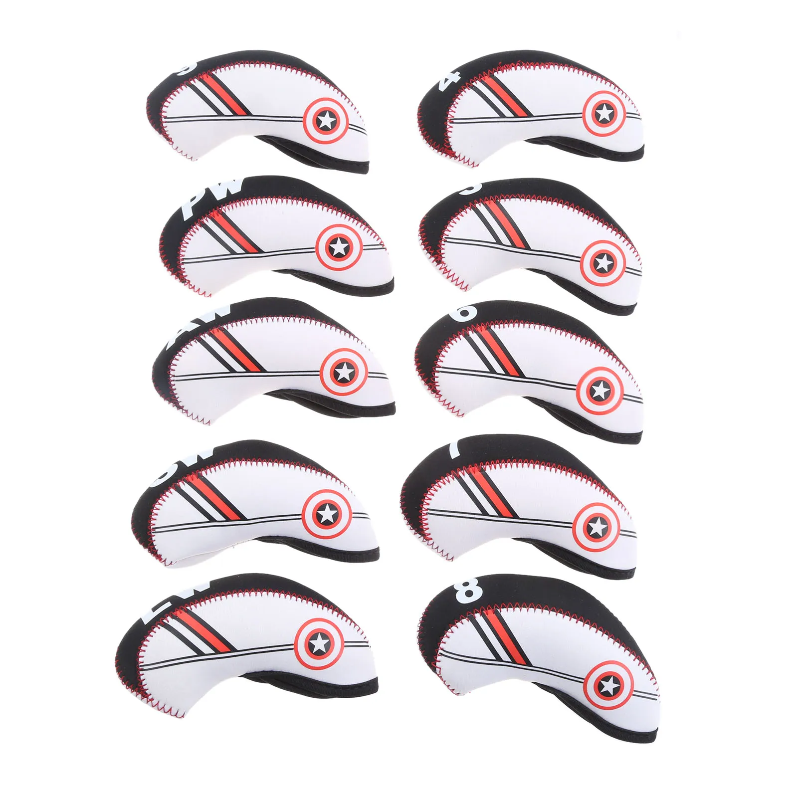 10 шт. неопрен крышка головного убора для гольфа танкетке/железа/клюшка протектор