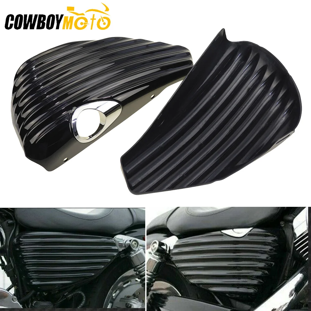 

Motorcycle Side Battery Covers Cowl Fairing Guard For Harley Sportster XL883 XL1200 2004-2013 2012 2011 2010 2009 2008 2007 2006