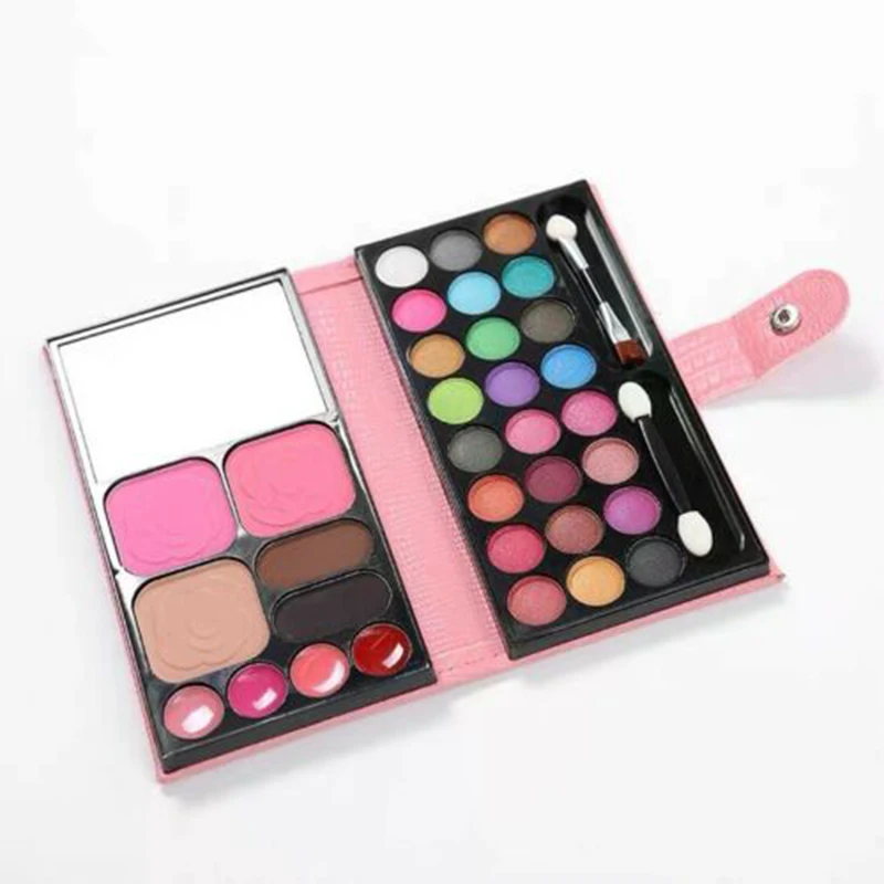 

Girls Princess Pretty Makeup Set Sparkling Eyeshadows Kids Pretend Play Make Up Cosmetics Kit W/ Lipgloss Brow Powders