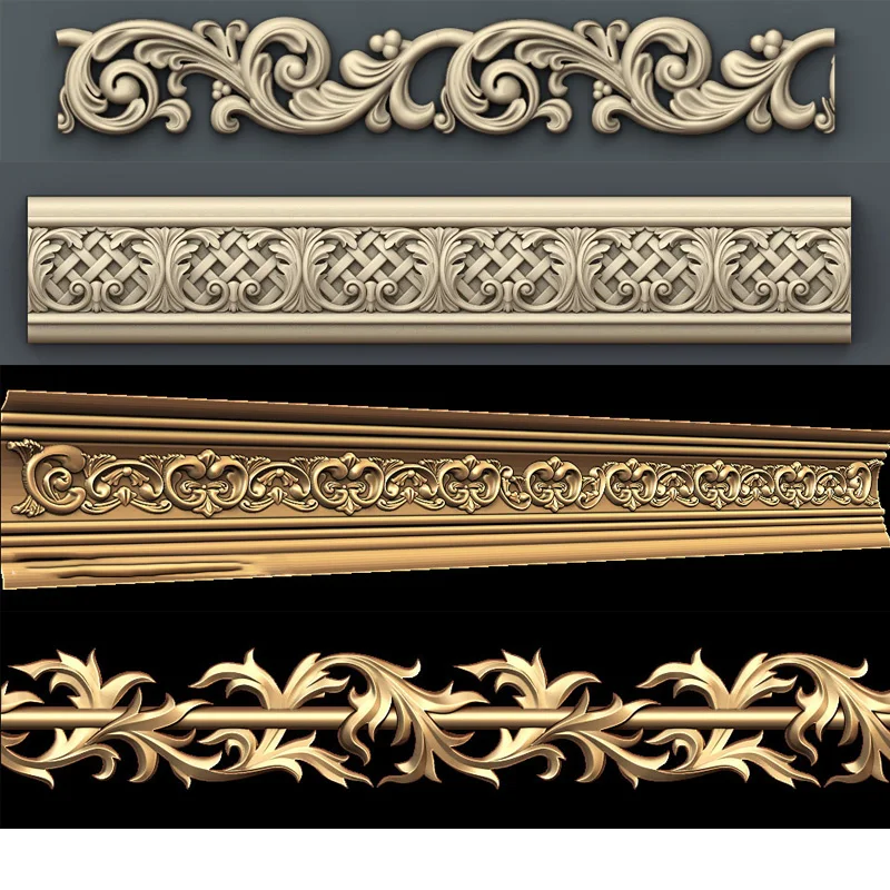 

66 шт. 3D границы дизайн STL формат ArtCAM Aspire для ЧПУ маршрутизатора гравировки коллекция украшений для дома файлы