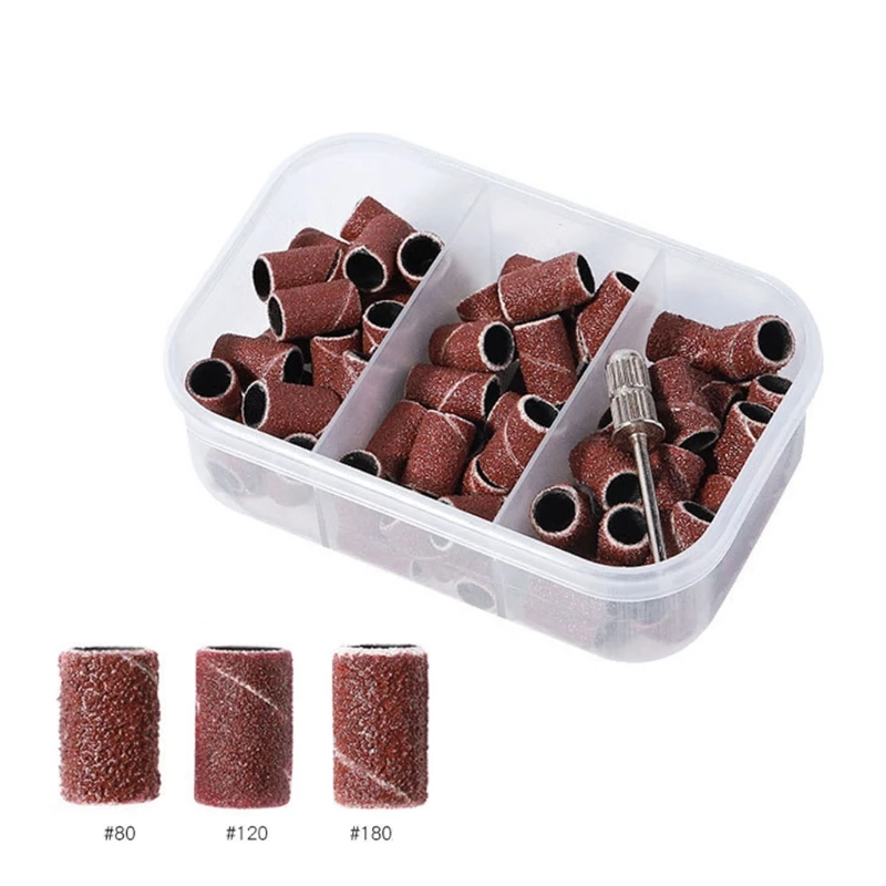 

Q1QD 80# 120# 180# Options Nail Sanding Ring Bands for Nails Drill File Machine Supplies Sand Circle Grinding Head Polisher Tool