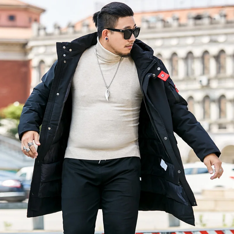 Новый большой Размеры 2020 8xl 7xl 6xl размера плюс зимняя куртка на хлопковом подкладе