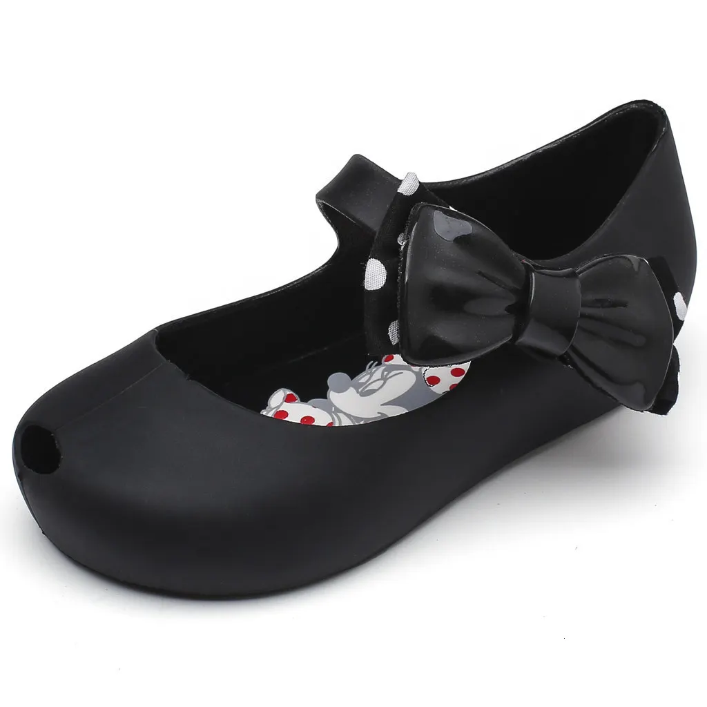 Mini Ultragirl+ Minnie II; Новинка года; прозрачные сандалии с бантом для девочек; детские сандалии Melissa; детская нескользящая обувь