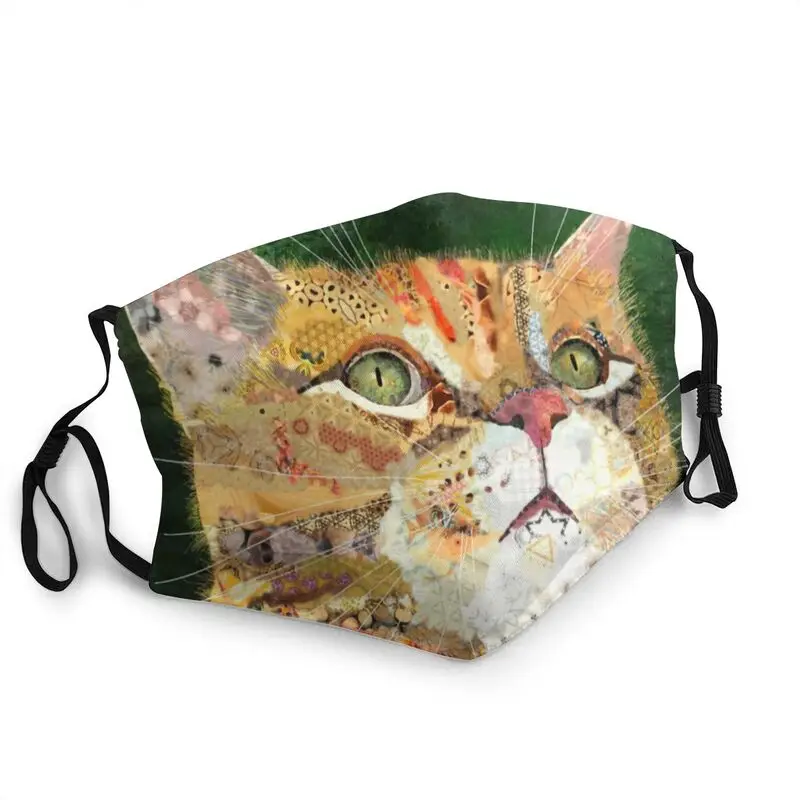 

Ginger Tabby Cat Breathable Unisex Kitten Mouth Face Mask Anti Dust Haze Protection Cover Respirator Muffle