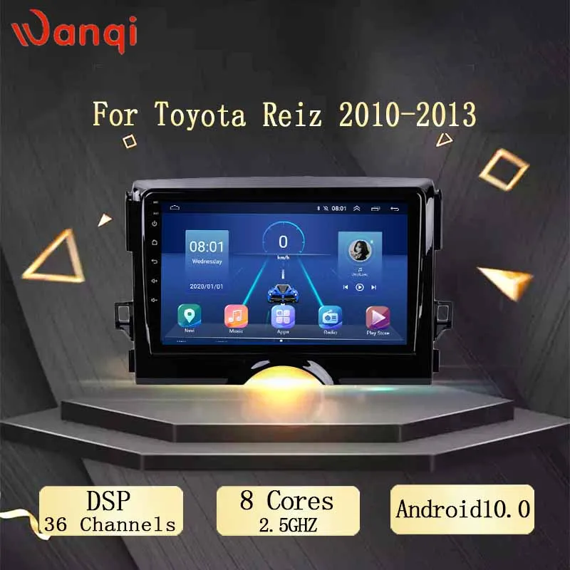Автомобильная Мультимедийная система Wanqi на Android 10 0 с DVD-плеером 9 дюймов для Toyota