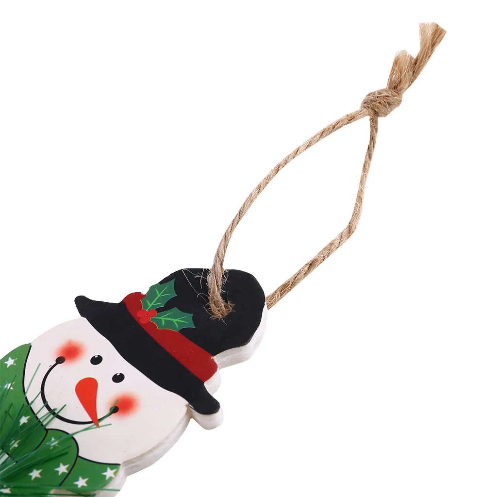 Рождественские украшения деревянные для рождественской елки Висячие сердца