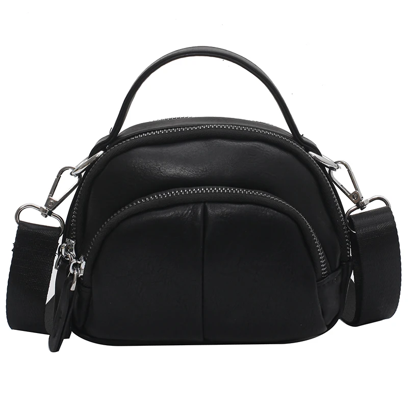 

Simple Casual Square Tote bag 2021 New Quality PU Leather Women's Designer Handbag Wide Shoulder strap Shoulder Messenger Bag