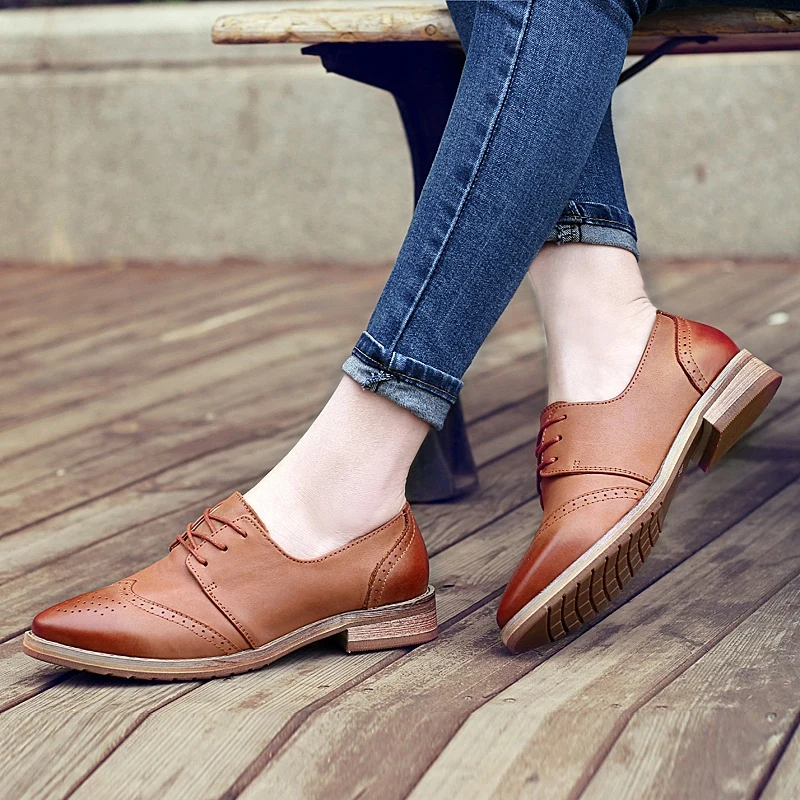 Новинка 2020 женские туфли формальные классические в стиле броги женская