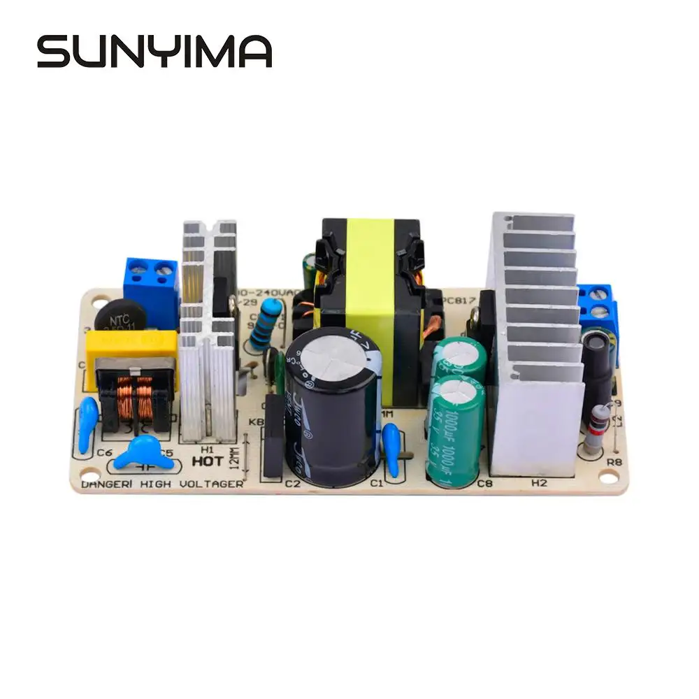 SUNYIMA AC 110/220V к DC 12V 8A 100W модуль питания импульсный блок питания|Инверторы и