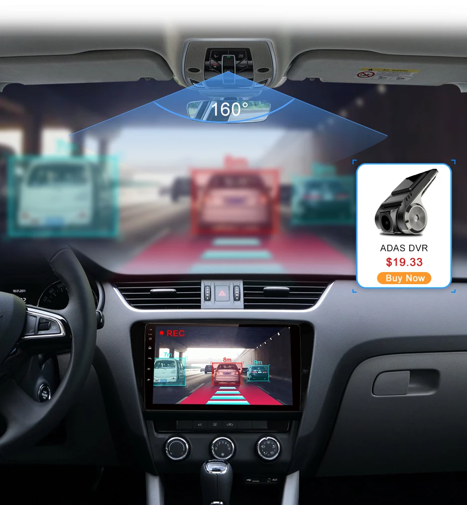 Junsun V1 2G+ 32G Android 9,0 для SKODA Octavia 2013- A7 автомобильный Радио Мультимедиа Видео плеер gps RDS 2 din dvd