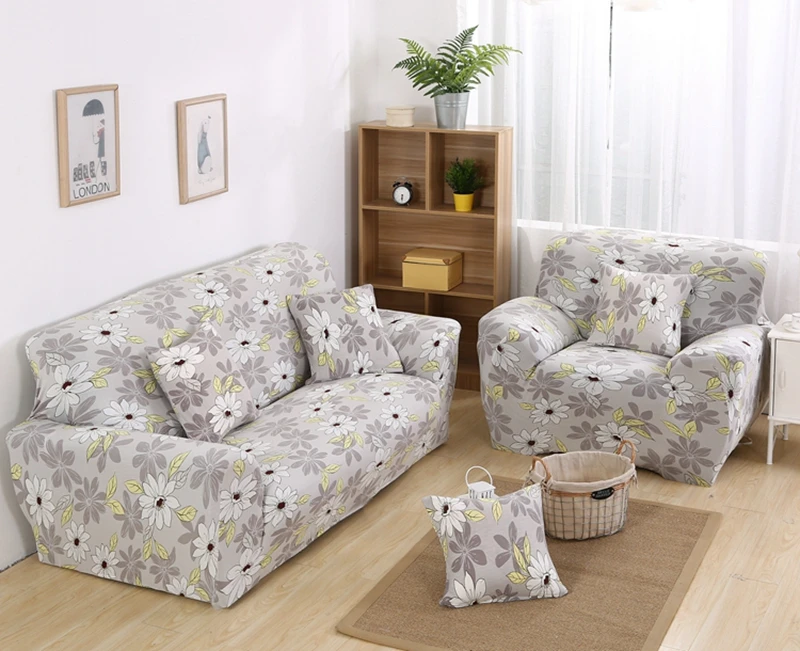 Эластичные чехлы из спандекса с бабочкой для диванов Обтягивающие все включено
