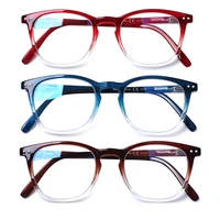 turezing reading glasses spring hinge round frame men and women fashion hd prebyopia diopter eyeglasses 1 03 04 05 06 0