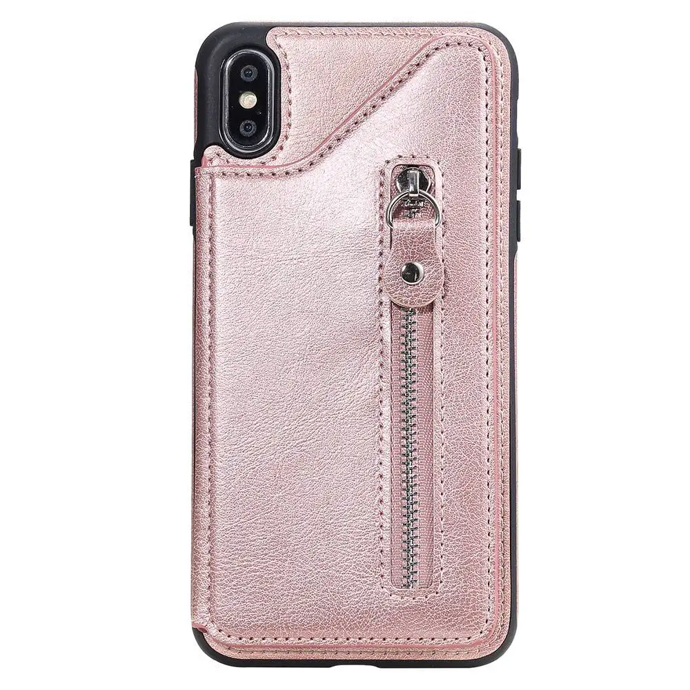 Однотонные флип-Чехлы KISSCASE для iPhone 7 Plus, чехол 6 6s 6plus 6s Plus, мягкий чехол из ТПУ чехол для iPhone 7 8 8Plus XR XS MAX - Цвет: Rose gold