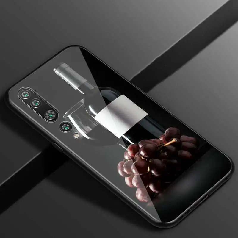 

Beer Wine Fashion For Xiaomi Mi Note 10 Ultra 5G 9 SE 8 A3 A2 A1 6X Poco M2 Pro Play F1 Lite 5G Bright Black Phone Case