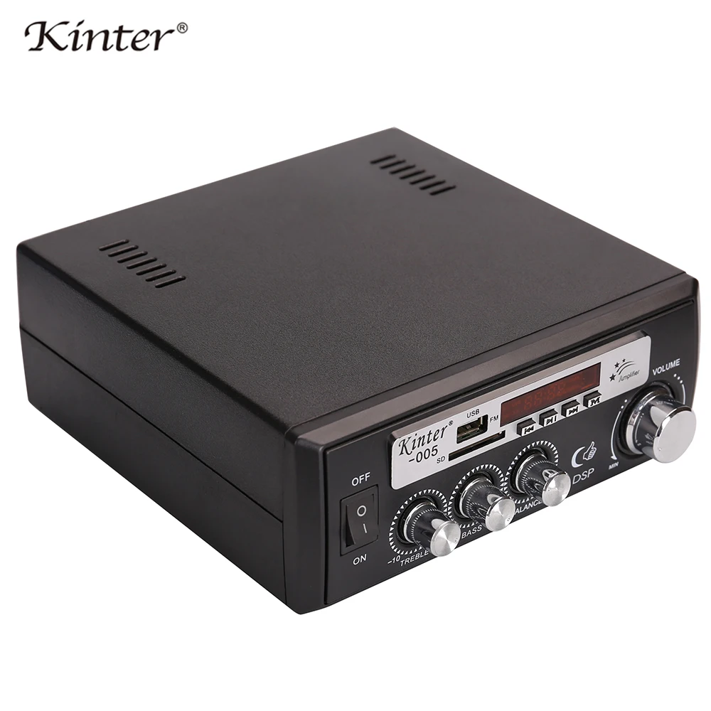 Kinter-005 hifi усилитель аудио 2.0CH 10 Вт на канал с USB SD AUX вход FM радио предложение