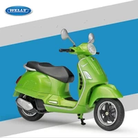 118 piaggio vespa alloy motorcycle diecast model toy for kids birthday gift toys collection original box free shipping welly