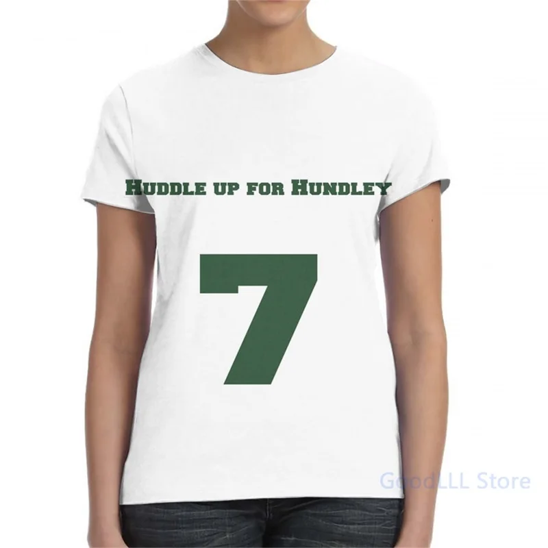 Huddle up для Hundley-большая Мужская футболка женщин с принтом модная девочек топы