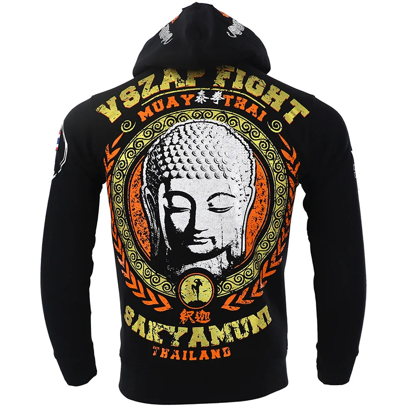 VSZAP MMA рок толстовки осенняя куртка с длинным рукавом толстовка капюшоном