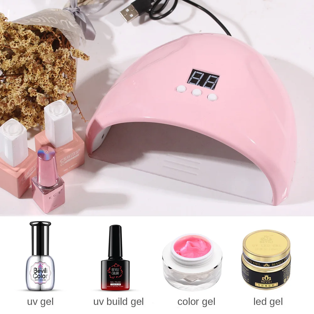 Светодиодный УФ-светильник для сушки ногтей 24 Вт ЖК-дисплей | Красота и здоровье