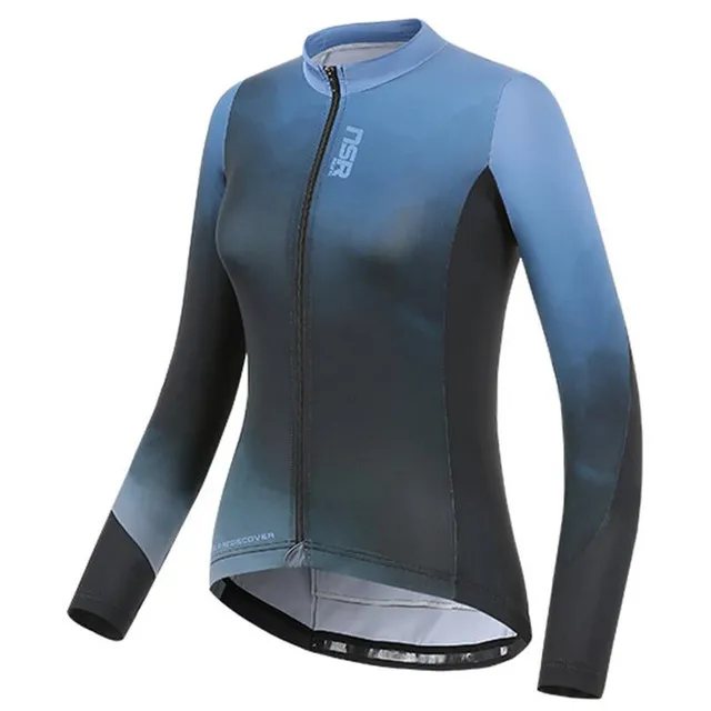 

NSR Spring Autumn Men's Cycling Jersey Long Sleeve Mtb Sport Riding Shirt Quick Drying Cycle Clothing Jacket Maillot Ciclismo