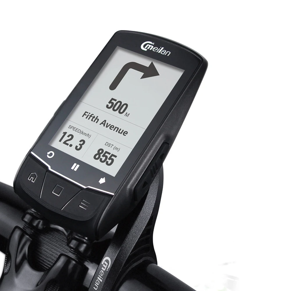Велокомпьютер Meilan M1 GPS-навигация спидометр BLE4.0 подключение к монитору частоты