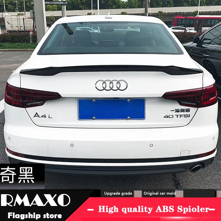 Спойлер для Audi A4 2018-2019 высококачественный спойлер A4L TF из АБС-пластика заднее