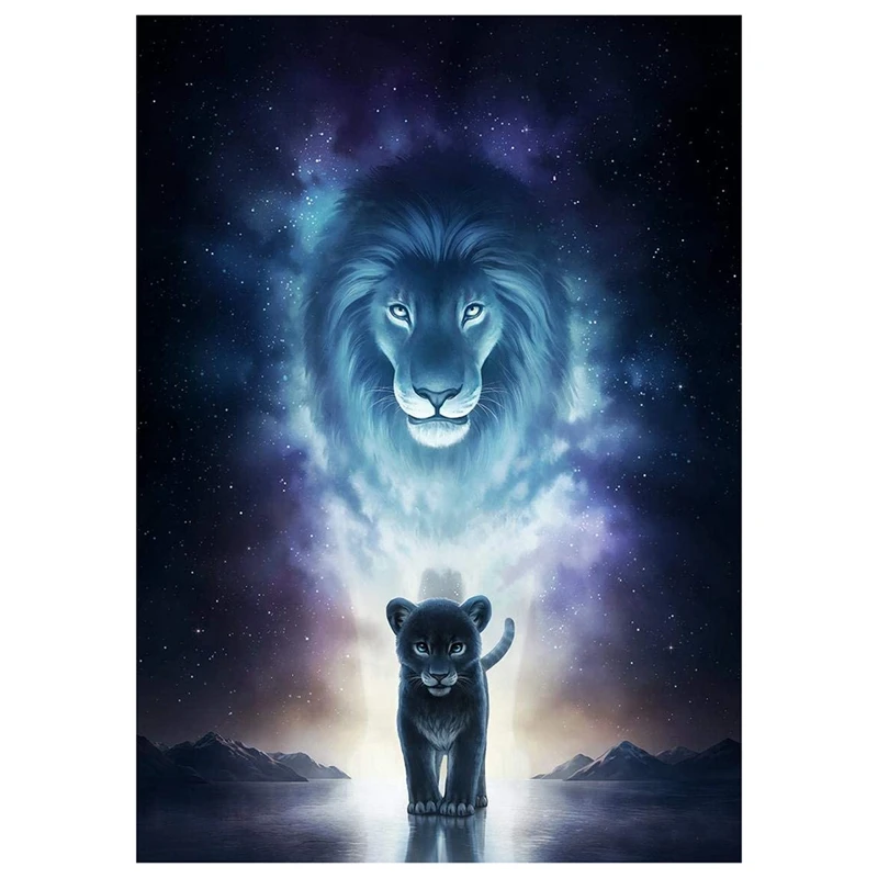 

DIY Diamond Art For Adults Lion Diamond Painting Full Round Drill Embroidery Paintings Rhinestone Pasted DIY Painting