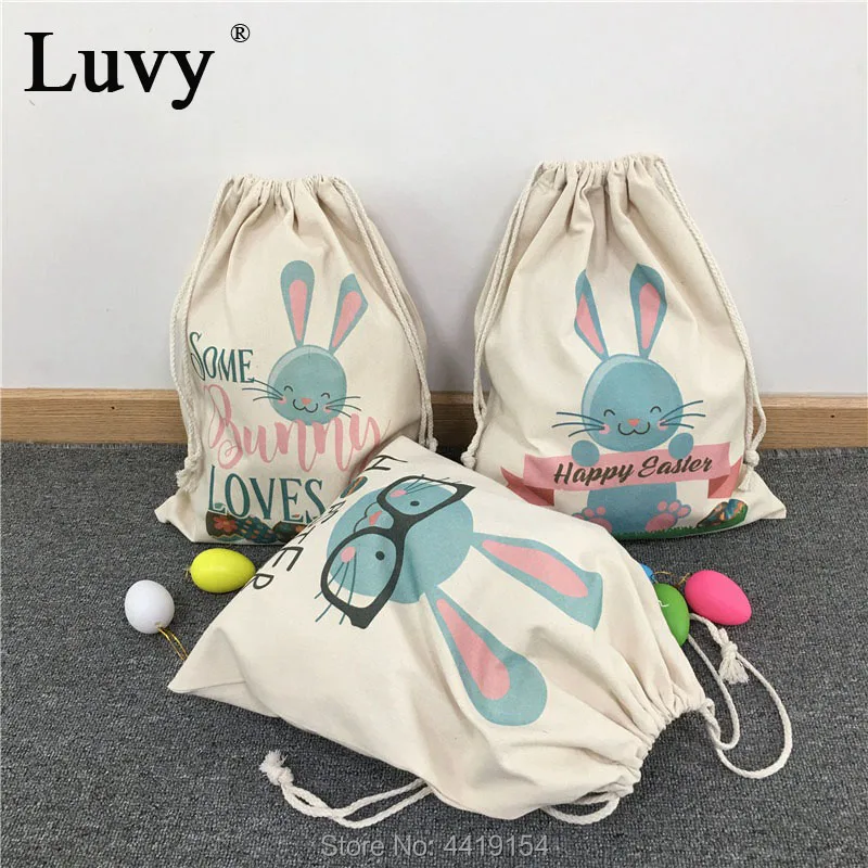 Пасхальные Корзины Сумки ЗАЙЧИКИ 3 цвета пасхальное яйцо упаковка кролик