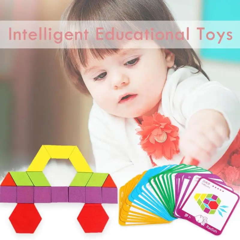 155/130pcs Montessori Wooden Jigsaw Puzzle Board Set Colorful Baby Educational Wooden Toy for Children Learning Developing Toys