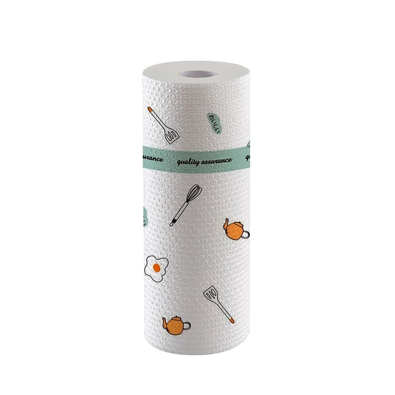 

1Roll Reusable Wiping Rags Home Kitchen Non-woven Washing Dish Disposable Cleaning Cloth Towel Wet And Dry Dual-use Clean Tool