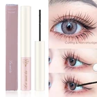 Ультратонкая маленькая тушь для ресниц с кисточкой Удлиняющая Черная 3D тушь для ресниц удлинение ресниц Накладные ресницы долговечная Черная тушь для ресниц