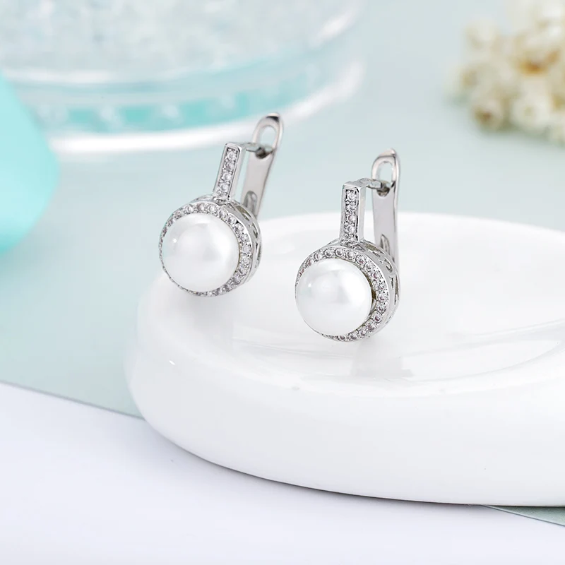 Женские Классические круглые серьги MAIKALE маленькие корейские гвоздики с