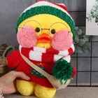 Детский подарок на день рождения и Рождество, милая утка, плюшевая игрушка, плюшевая кукла, подушка с животными ручной работы, можно носить своими руками