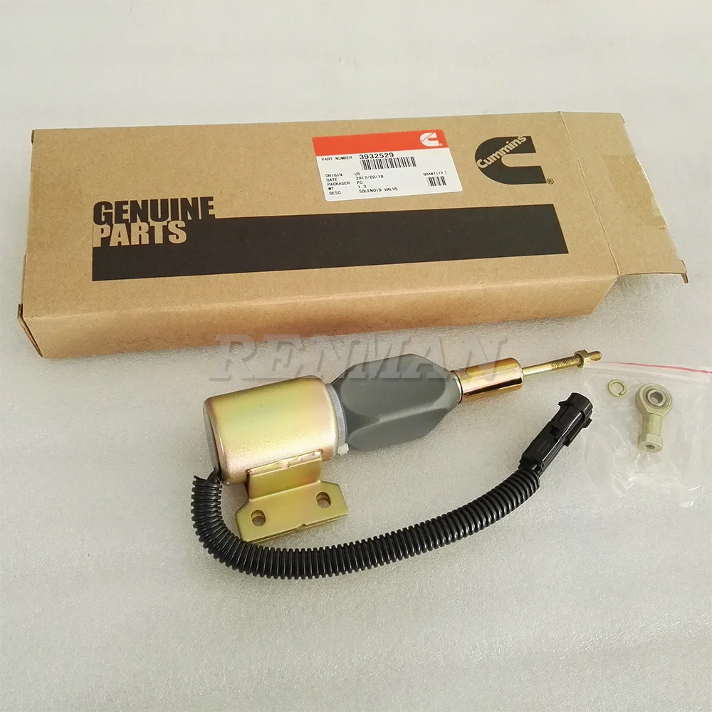 

Cummins 6B 6B5.9 6BT 6BT5.9 двигателя фиксаторы уход за кожей лица маска 12В топливный запорный клапан топливный насос постоянного тока электромагнитны...