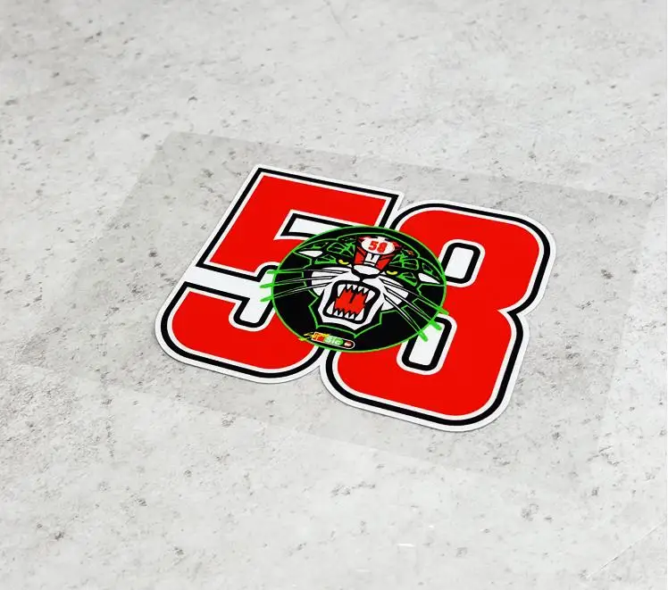 

Classic Design memorial Marco Simoncelli 58 afro stickers and Decals Car Bumper Window Waterproof Auto Sunscreen kk10*5cm